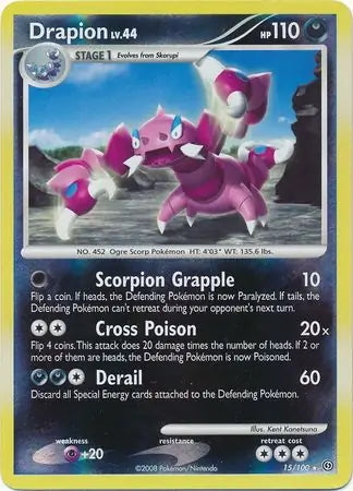 Stormfront Drapion #15/100 reverse holo